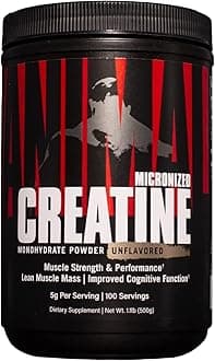 Animal Micronized Creatine – Delay Muscle Fatigue, Enhance Endurance, Boost Strength – Creatine Monohydrate Supplement for Men & Women – 500g