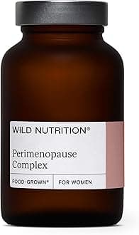 WILD NUTRITION Food-Grown Perimenopause Complex | Perimenopause Supplements to Support Hormone Balance for Women | Shatavari & Saffron Supplement to Support Mind, Body and Mood | 60 Capsules