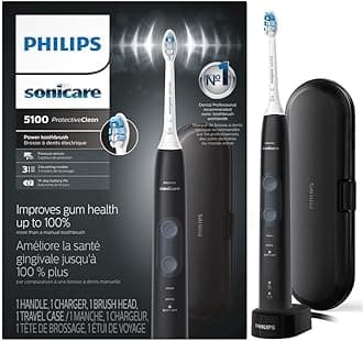 Philips Sonicare ProtectiveClean 5100 Rechargeable Electric Toothbrush, with ...