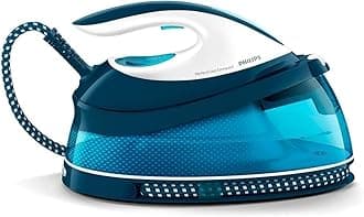 Versuni Philips PerfectCare Compact Steam Generator Iron, 1.5L Water Tank, Energy Saving, ECO Mode, No Burns with OptimalTEMP Technology, SteamGlide Soleplate (GC7840/26)