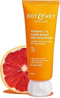 Vitamin C + E Super Bright Gel Face Wash For Glowing And Brightening Skin | All Skin Types|With Triple Vitamin C| Face Wash For Women & Men|100 Ml