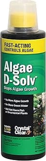CrystalClear Algae D-Solv Pond Algae Control Treatment, for Cleaner & Clearer Pond Water, EPA Registered Algaecide, Safe for Ponds Containing Fish and Plants, Treats 5,760 Gallons, 16 Ounces