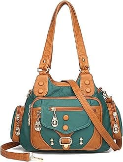 XZEIT Handbag For Women, Vintage Quality Leather Luxury Handbags Women Bags Designer Ladies Hand Bags For Women (Color : Dark blue)