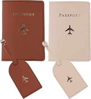 Passport Wallets Travel Holder Set,Honeymoon Gift, Slim Passport Case Covers and Organizer Slots Couple Travel Luggage Tags,Wedding Bridal Shower Gift
