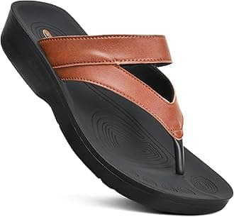 AEROTHOTICWomen's Arch Supportive Summer Orthotic Flip Flops Sandals