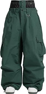 Men Women Snowboard Pants Snow Super Baggy Insulated Winterproof Waterproof Loose Ski Pants Outdoor