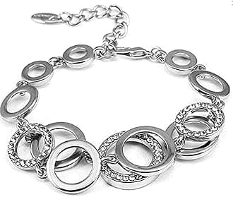 Shining Diva FashionAAA Crystal 18k Rose Gold Stylish Jewellery for Women and Girls