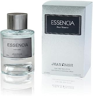 Essencia Perfume for Men Eau De Parfum, Long-Lasting Luxury Fragrance, Made In USA - Mint, Lemon, Bergamot, Vanilla, Cedar, Amber, Musk Scent - 100ml / 3.4 oz