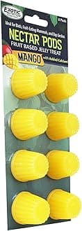 Nectar Pods (Honey) - Calcium-Fortified Jelly Fruit Treat - Sugar Gliders, Marmosets, Squirrels, Parrots, Cockatiels, Parakeets, Lovebirds, Conures, Hamsters, Geckos, Kinkajous & Other Small Pets…