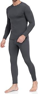 WEERTI Thermal Underwear for Men Long Johns with Fleece Lined Base Layer Men Cold Weather Top Bottom
