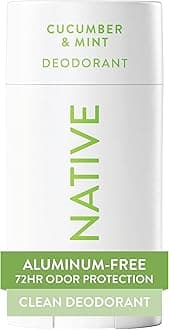 Native Deodorant - Unisex Natural Deodorant Roll On - Vegan, Gluten Free, Cruelty Free - Free Of Aluminum, Parabens & Sulfates - Born In The Usa - Cucumber & Mint,1 Count