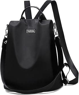 Large Travel Backpack for Women Waterproof Back Pack Black Shoulder Bag Fashion Backpack Purse Anti-Theft Daypack for College Work