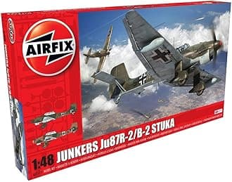 Junkers Ju87R-2/B-2 Stuka 1:48 WWII Military Aviation Plastic Model Kit Red A07115