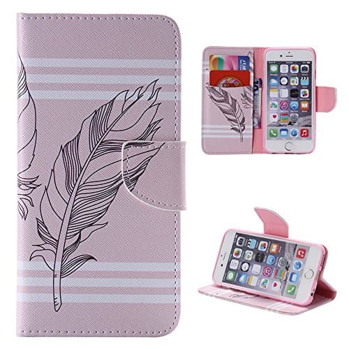 6 Case,iPhone 6 Case,iPhone 6s Case,Leather Flip Credit Card Wallet Phone Case Magnetic Clasp for Apple iPhone 6 iPhone 6S
