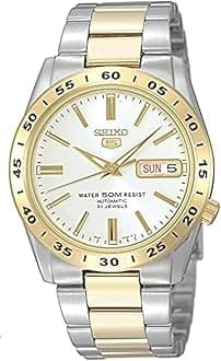 Automatic Watch for Men 5-7S Collection - with Day/Date Calendar, Luminous Hands, Stainless Steel Case & Bracelet