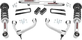 Rough Country 3" Suspension Lift Kit with N3 Lifted Struts & N3 Rear Shocks for Ford F-150 4WD (2014-2020) - Silver Control Arms