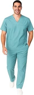 M&M SCRUBS Men Scrub Set Medical Scrub Top and Pants