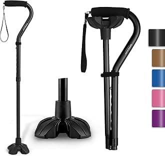 GPTCAMP Walking Cane for Women and Men, Lightweight and Sturdy Offset Walking Stick