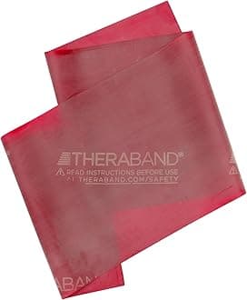 Thera-Band Exercise Bands, 5-Feet/8 mm, Red