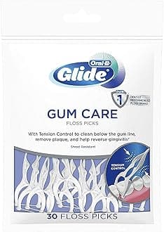 Oral-B Glide Floss Picks-30 count, Unflavored (Pack of 6)