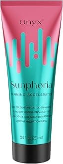 Sunphoria Bronzer-Free Indoor Tanning Bed Lotion | Fast Melanin-Boost Accelerator for Deeper Tan | Streak-Free Non-Sticky Formula with Hydrating Oils for Smooth Nourished Skin