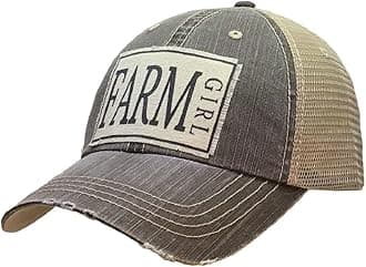 Funny Hats for Women and Girls, Distressed Trucker Baseball Cap with Sayings