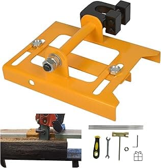 Vertical Chainsaw Mill Lumber Cutting Guide for Chainsaw Portable Mini Sawmill Chainsaw Attachment Cut Guided Mill Wood for Builders and Woodworkers（Yellow）
