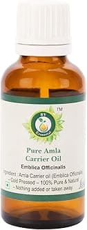 Amla Oil | Emblica Officinalis | 100% Pure Natural | Cold Pressed | For Hair Growth | Amla Hair Oil | Rare Herb Series | 30ml | 1.01oz By R V Essential