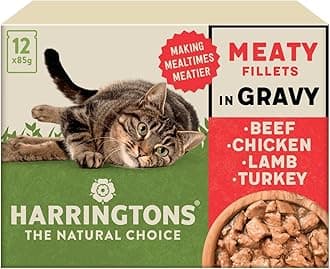 Complete Wet Pouch Grain Free Hypoallergenic Adult Cat Food Meaty in Gravy Pack 72x85g - Beef, Chicken, Lamb & Turkey - Making Mealtimes Meatier