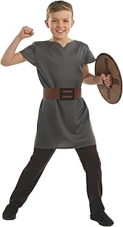 Fun Shack Anglo Saxon Costume Kids, Anglo Saxon Costume Boys, Boys Medieval Tunic, Halloween Costumes for Kids