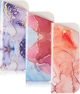 3 Pack Reading Glasses Pouch - Soft Eyeglasses Bag Portable Cloth Eyewear Case