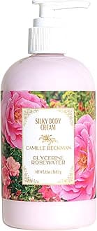 Glycerine Rosewater Scented Silky Body Cream, Daily Moisturizer for All Skin Types | Non-Greasy Vegan Formula to Nourish and Soften Hands and Body, 13 Ounce