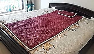 AB Enterprise Bio Magnetic Mattress Topper/Pad & with 1 Pillow Pad Magnetic Therapy (Maroon,3X6)