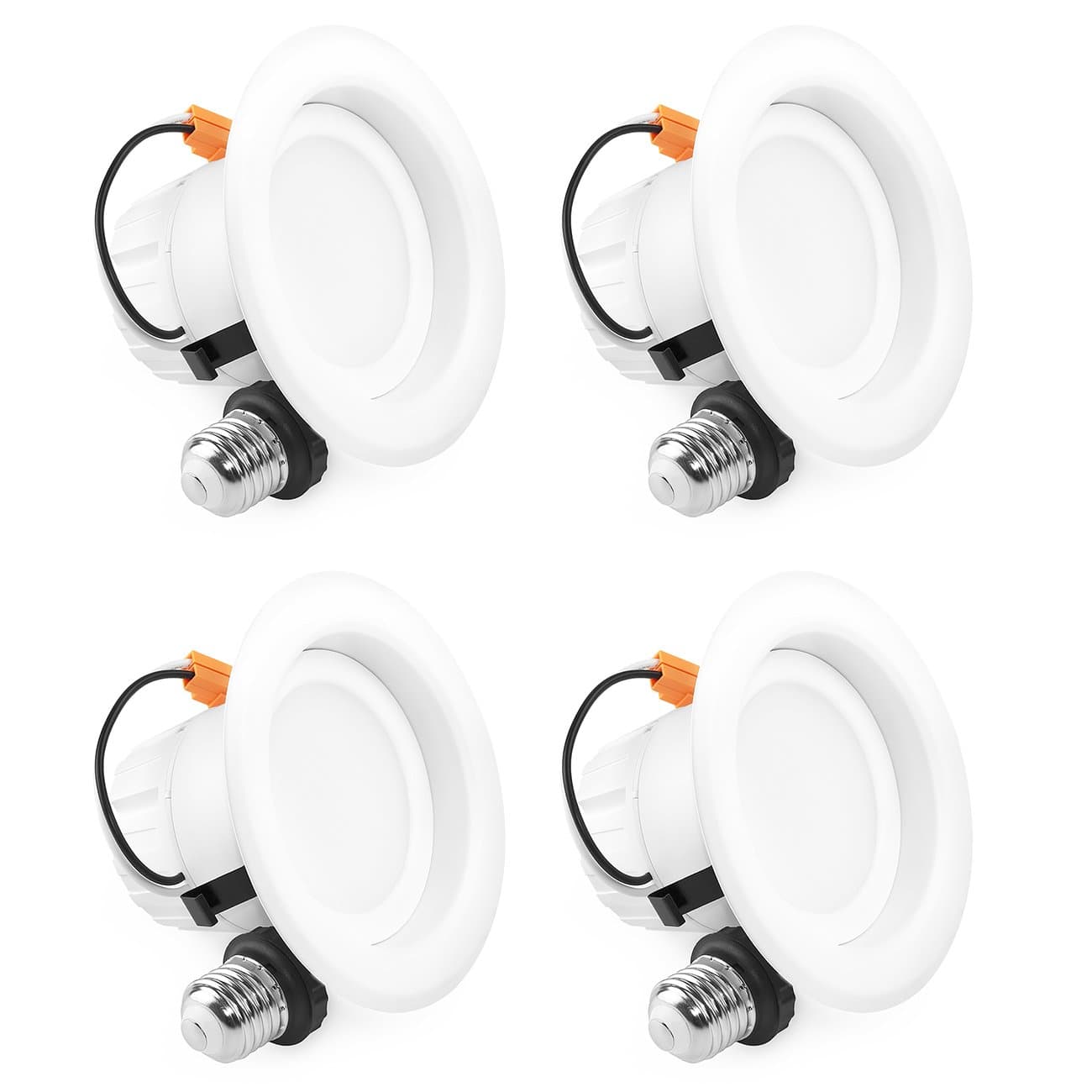 SGL 4 Inch Dimmable LED Recessed Lighting, 9W (65W Replacement), 5000K Daylight White, 720Lm, LED Downlight, LED Ceiling Light, 4-Pack