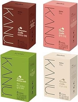 Kanu Maxim Tiramisu Latte 8 Sticks, Vanilla Dolce Mint Choco Sticks