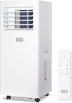 Portable Air Conditioner, 8,500 BTU (5,100 BTU SACC) for Rooms Up To 350 Sq. Ft., Portable AC with Full Function Remote Control & Window Kit, BPACT05SM, White