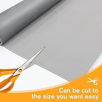 Suede Headliner Fabric with Foam Backing Material - Automotive/Home Micro-Suede Headliner Flame Retardant Fabric for Car Replacement/Repair/DIY (Grey 85 * 60 Inch)