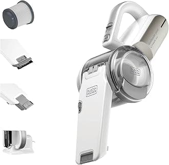 BLACK + DECKER Dustbuster pivot 21.6 wh Pivoting Nozzle, Compact Cordless Vacuum, Ideal for Home & Car, Easy Storage, Champagne/White - PV1420L-B5