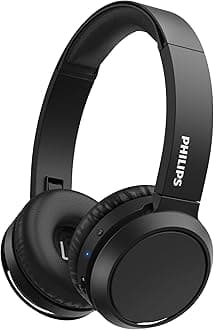 PHILIPS H4205 On-Ear Wireless Headphones with 32mm Drivers and BASS Boost on-Demand, Black