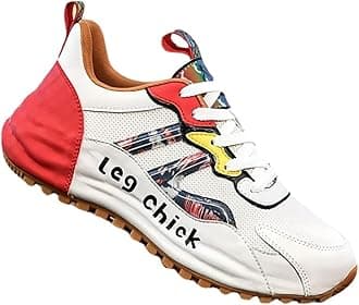 High top leather sneakers (red, numeric_39)