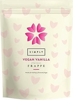 Simply Vegan Vanilla Frappe Powder, Nut Free & Gluten Free Frappe Powder for Iced Drinks (1 Kg)