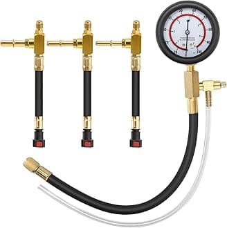 Fuel Pressure Test Kit 0-100PSI with 9.49,7.89,6.30 Fuel Line Fittings