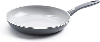 GreenPan Dover Healthy Ceramic Nonstick, 12" Frying Pan Skillet, PFAS-Free, Dishwasher Safe, Comfort Grip Handle, Grey