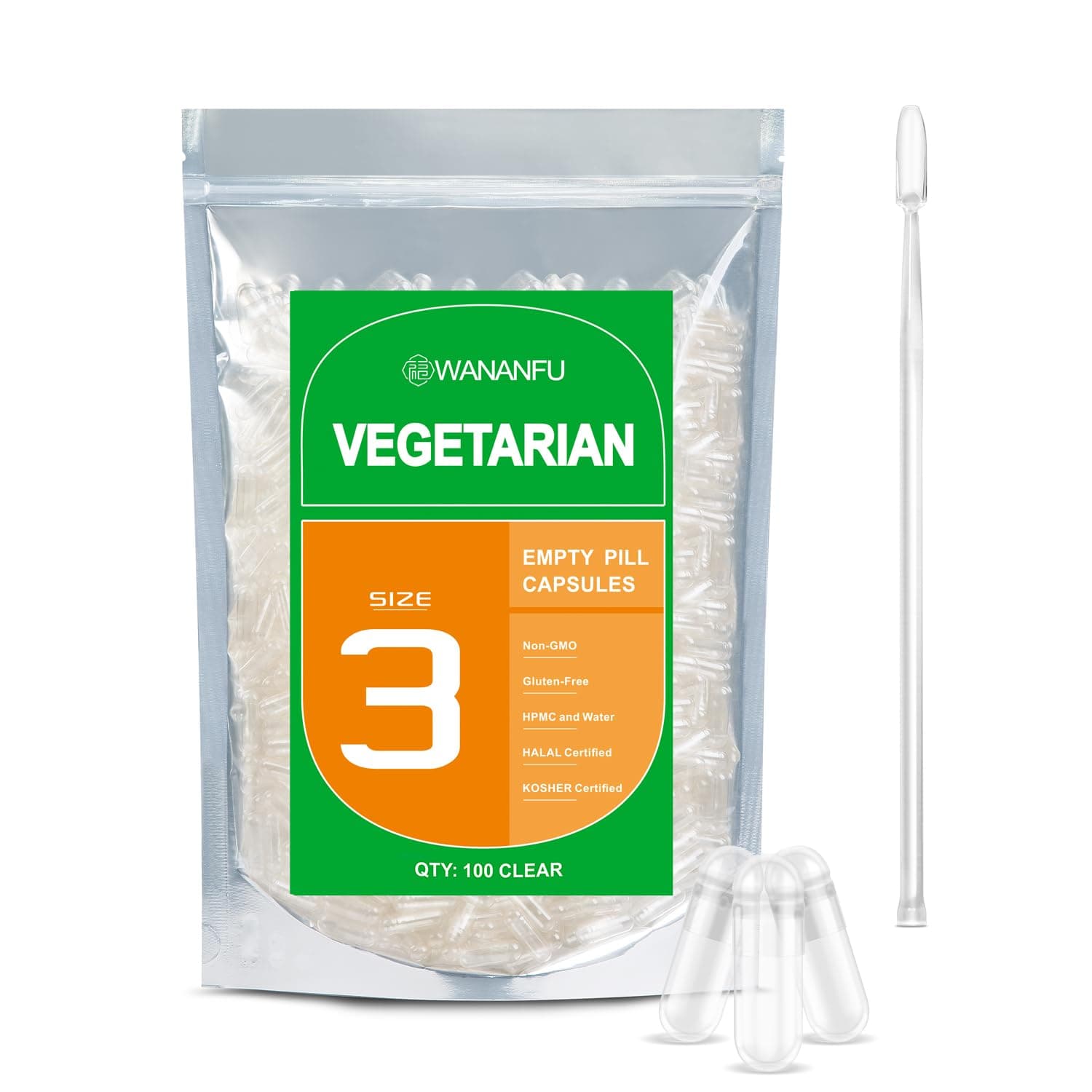 Empty Capsules Size 3 Vegetarian