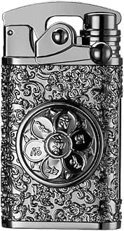 GADATOP Electric Rechargeable USB Lighter - Personalized Creative Rocker, Windproof Flameless Double Arc Plasma with Gift Box (Black)