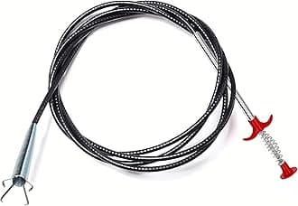 Drain Snake, Drain Clog Remover - Gutter Cleaning Tools Drain Cleaner for Toilet Sewer Shower Kitchen Bathroom Tub Clogged Drains Opener Cleaning Tool, Flexible Grabber Claw Pick Up Reacher (79 inch)