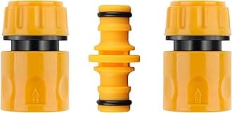 CZSYZCZS Hose Fitting Double Male Hose Connectors and 2PCS End Quick Connectors for Hose Pipe Fitting 1/2/ / Plastic Tap Connector (Quick Connector+Double Male Connector)