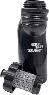 Aquapure Traveller Water Purifier Filter Bottle 700ml, BPA Free, Removes Chemicals, Bacteria, Viruses and Microplastics, Ideal for Travel, Hiking, Camping, Survival and Emergencies