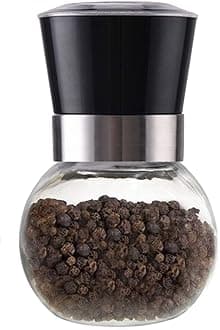 Cuisinox Premium Salt and Pepper Mill and Spice Grinder with Ceramic Mechanism, 4" x 5", Black
