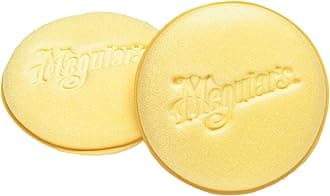Meguiar's Foam Applicator Pad 4 Pad (Car Polish/Wax Applicator) Durable & Washable